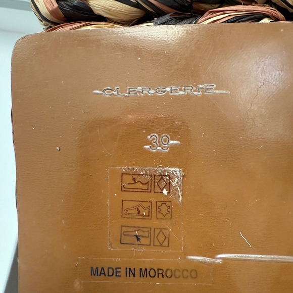 Robert Clergerie Paris Quinie4 platform raffia sandal - Picture 8 of 8